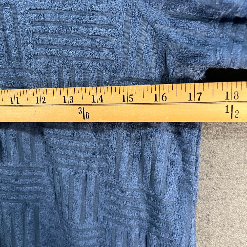 LOGO Lounge by Lori Goldstein Textured Terry Cloth Hoodie Blue Marble, X-Small - Picture 8 of 12